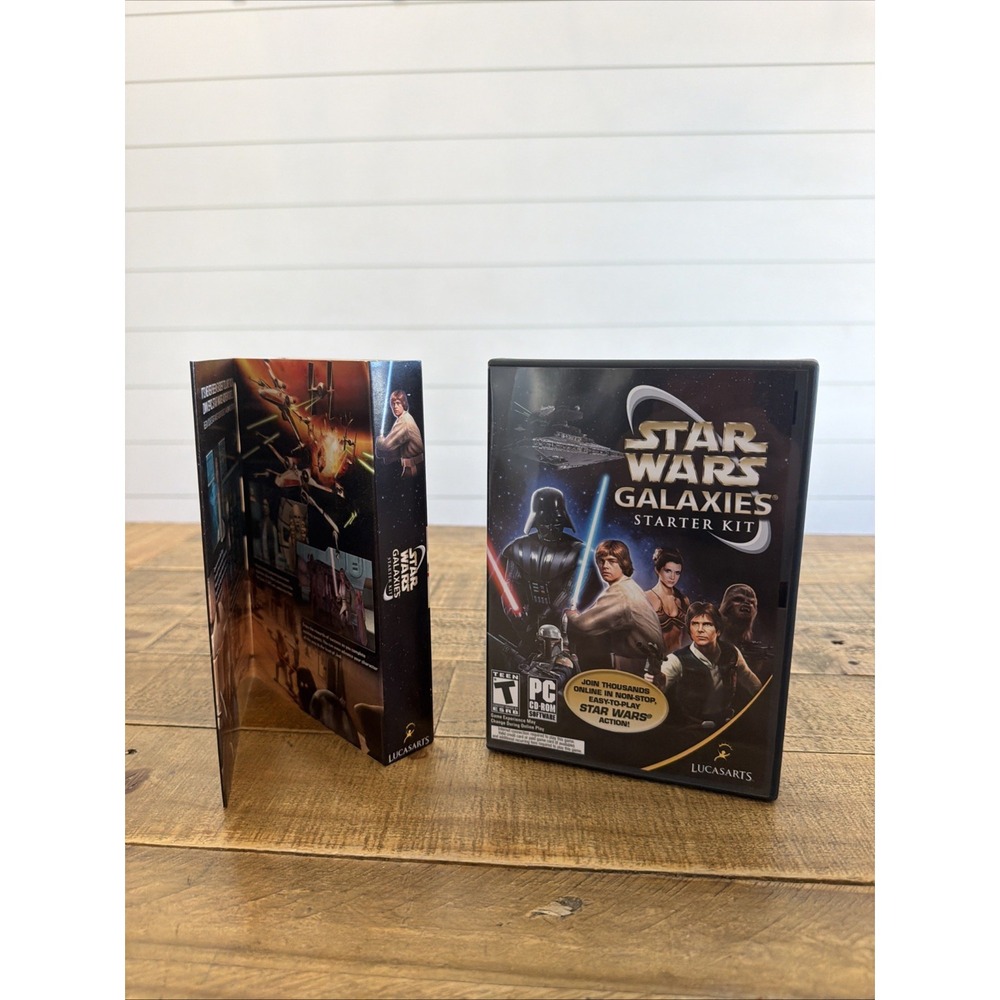 Star Wars Galaxies: Starter Kit (PC, 2005) With All 6 Discs and Manual Inserts